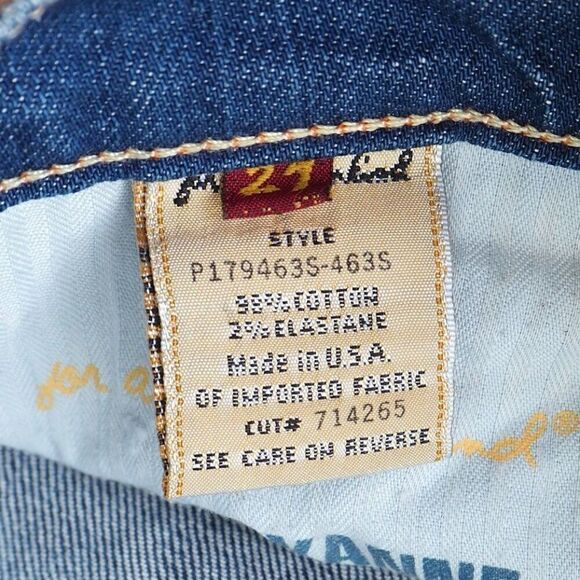 7 for All Mankind Roxanne Straight Leg Medium Wash Jeans Women's 27 - Picture 3 of 11